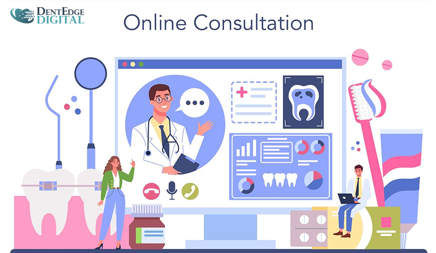 dental website offering online consultations 
