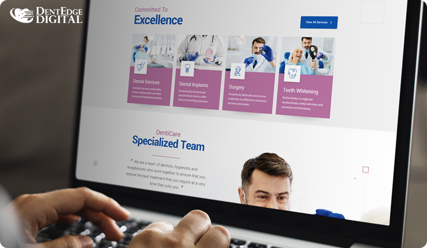 dental website offering educational resources 